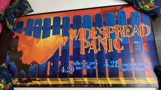 2001 Widespread Panic Knoxville And Murfreesboro Official Show Poster