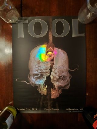 Tool Halloween Poster Milwaukee 10/31/2019 Rainbow Foil Concert 522 Limited