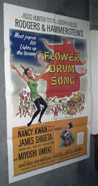Flower Drum Song 1962 One Sheet Movie Poster Nancy Kwan/miyoshi Umeki