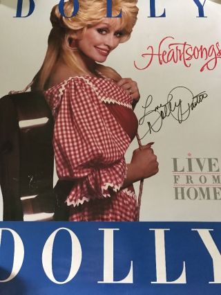 Dolly Parton Heartsongs Live Signed Poster