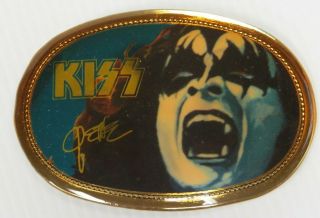 Kiss Gene Simmons Pacifica Belt Buckle 1977 Aucoin Pegasus
