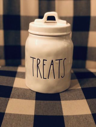 Rae Dunn Vintage M Stamp Treats Canister