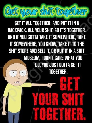 Rick And Morty,  Get Your Blank Together,  Poster,  Print,  Geek,  Nerd Gift