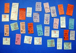 31 X 1940s (wwii Period) Ticket Stubs From London West End Theatres.