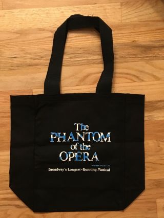 Broadway Musical Phantom Of The Opera Black Tote Bag Purse