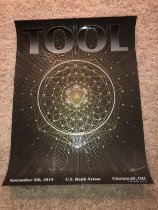 Tool Poster cincinnati 2019 tour limited edition of 457/650 2