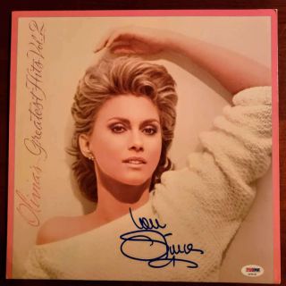 Olivia Newton John Psa Dna Cert Signed Greatest Hits Vol 2 W/ Vinyl Autograph