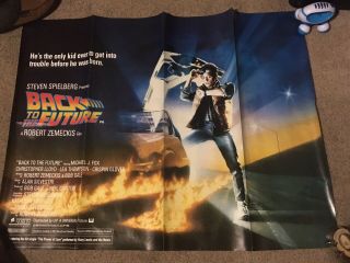Back To The Future Quad Movie Poster 1985
