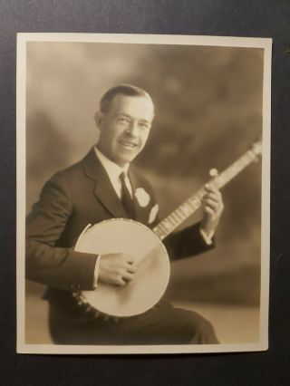 Vintage Vaudeville 8 X 10 Publicity Photo Of Vess Ossman - 1920s