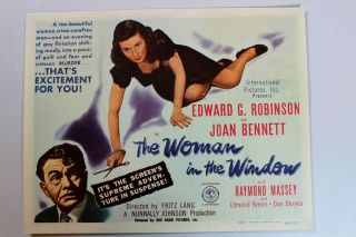 The Woman In The Window (christie Corporation,  International Pictures,  1944).