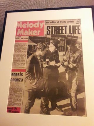 1977 JUNE 4th melody maker Sex Pistols A&M sid vicious autograph?? Punk 6