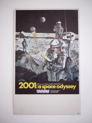 1968 2001 A Space Odyssey Cinerama Window Card Movie Poster Kubrick