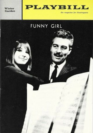 Barbra Streisand/sydney Chaplin - Funny Girl - 1964 Winter Garden Playbill