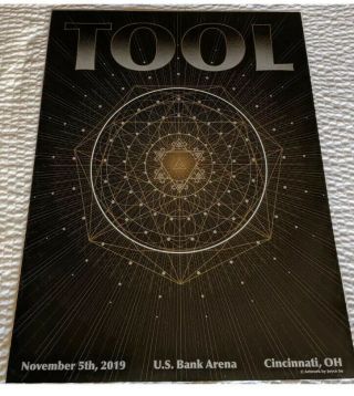 Tool November 5th 2019,  Tour Poster,  Cincinnati,  Joyce Su,  All Numbered