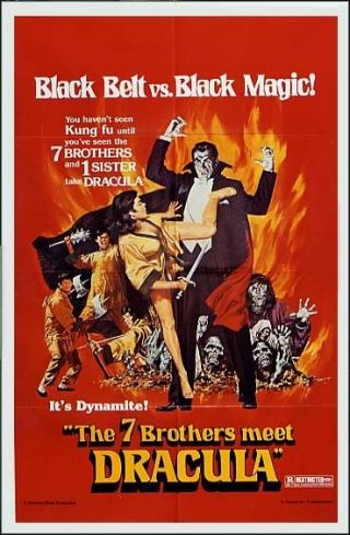 The Legend Of The Seven Golden Vampires Orig Poster The 7 Brothers Meet Dracula