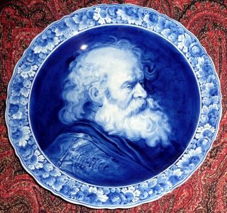 Delft Blue Wall Charger/plate Porceleyne Fles Holland.  Rubens.