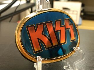 Kiss Aucoin Belt Buckle 1977 Vintage Rare Turquoise