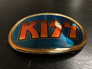 Kiss Aucoin Belt Buckle 1977 Vintage Rare Turquoise 3