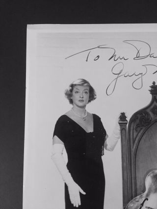 Rare Bette Davis and Husband Gary Merrill Vintage Signed By Both Photo 3