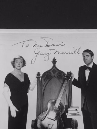 Rare Bette Davis and Husband Gary Merrill Vintage Signed By Both Photo 4