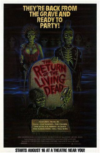 The Return Of The Living Dead (1985) Movie Poster,  Nm,  Rolled
