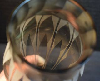 Art Deco,  Acid Etched French Art Glass Vase Signed Nildes 7