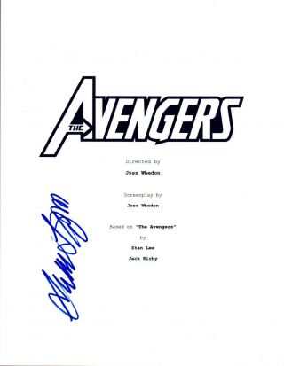 Samuel L.  Jackson Signed Autographed The Avengers Full Movie Script Vd