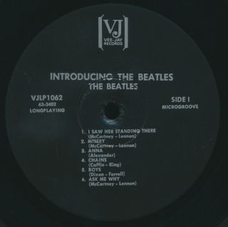 Beatles Ultra Rare 1964 Us Vj Introducing The Beatles Mono Lp All Black Brackets