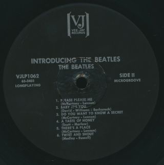 Beatles ULTRA RARE 1964 US VJ INTRODUCING THE BEATLES MONO LP ALL BLACK BRACKETS 2