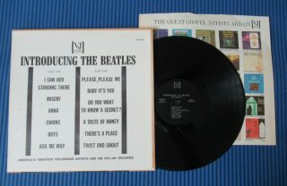 Beatles ULTRA RARE 1964 US VJ INTRODUCING THE BEATLES MONO LP ALL BLACK BRACKETS 4