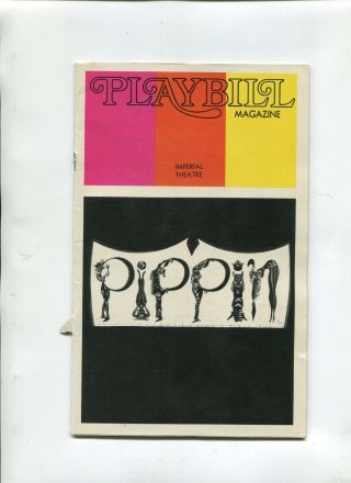 Broadway Theatre Playbill 1973 Pippin Jill Clayburgh Iren Ryan Ben Vereen