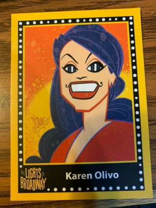 The Lights Of Broadway Cards Karen Olivo Autumn 2016