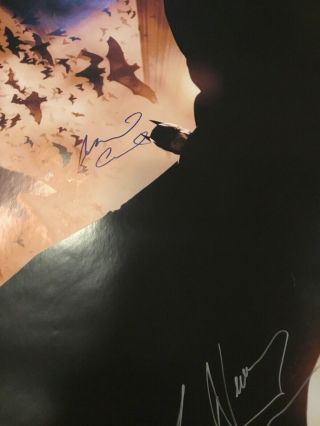 CHRISTIAN BALE And Cast SIGNED BATMAN BEGINS 27x40 MOVIE POSTER 6