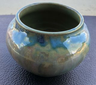 Small Early Pewabic Pottery Mission Vase Iridescent Glaze