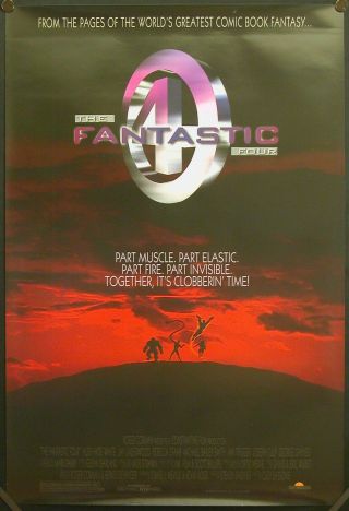 The Fantastic Four (1994) Us One Sheet Never Released Film