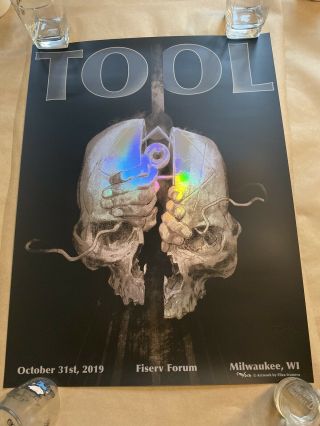 Tool Halloween Poster Milwaukee 10/31/2019 Rainbow Foil Concert Limited/numbered