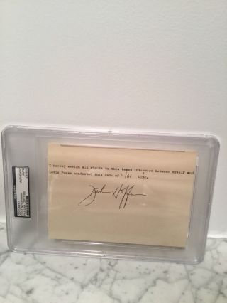 Dustin Hoffman Signed Contract With Very Rare Early Full Signature Psa/dna