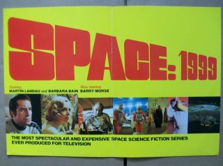 Martin Landau Barbara Bain Space 1999 1975 Ad - the ultimate adventure/ 2 sided Ad 2