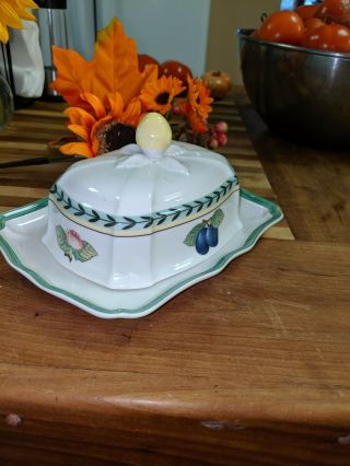 VILLEROY & BOCH FRENCH GARDEN FLEURENCE,  BUTTER DISH,  GERMANY1748, 3