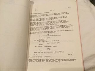 Frog TV Movie 1987 Script Owned & By Cast Member Actress ELIZABETH BERKLEY 4