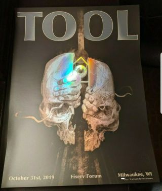 Tool Poster Halloween Rainbow Foil Milwaukee 2019,  Limited Hand Numbered