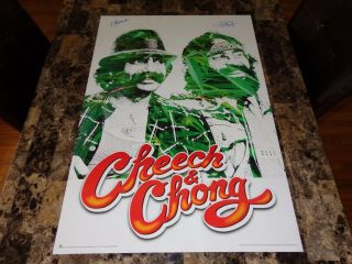 Cheech & Chong Rare Signed 24x36 Poster Tommy & Marin Autographed,  Photo PROOF 11