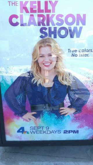 The Kelly Clarkson Show Bus Stop Shelter Poster American Idol