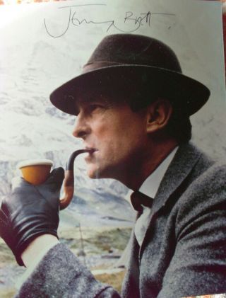 Jeremy Brett - Signed Sherlock Holmes Portrait - Rare Iconic Shot 8x10 Color
