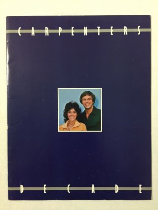 Vintage 70s The Carpenters Decade Photo Book 1969 1979 Fan Club Only Booklet