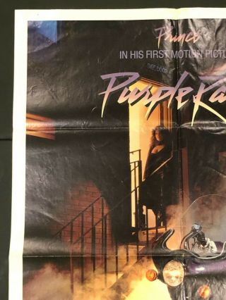PURPLE RAIN One Sheet SS/Folded Movie Poster - 1984 - PRINCE 3