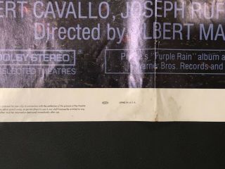 PURPLE RAIN One Sheet SS/Folded Movie Poster - 1984 - PRINCE 7