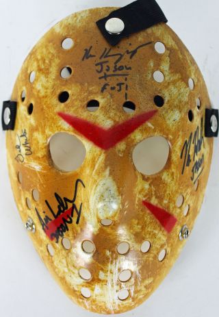 Hodder,  White,  Kirzinger & Lehman Signed Friday The 13th Jason Mask Jsa 5