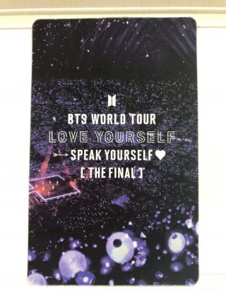BTS SPEAK YOURSELF THE FINAL in Seoul 2019 / Photocard Random Box : Jungkook 3