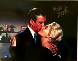 Vertigo: Kim Novak Autographed 8x10 Movie Still.  Includes 2 Coas.